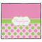 Pink & Green Dots XL Gaming Mouse Pad - 18" x 16" (Personalized)