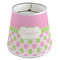 Pink & Green Dots Poly Film Empire Lampshade - Angle View