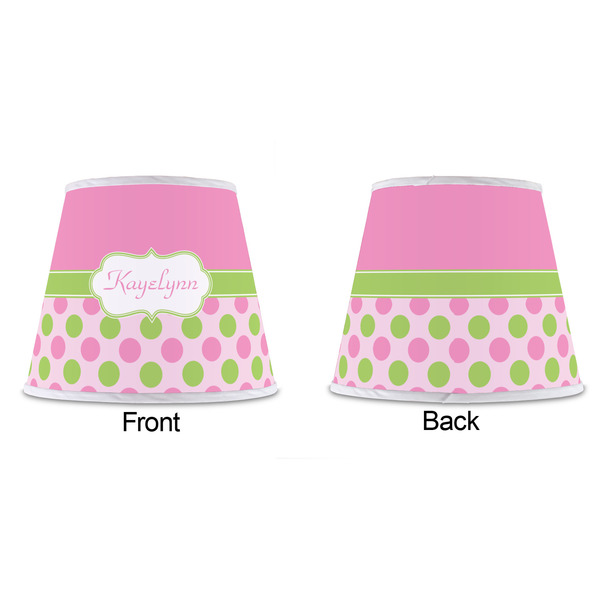 Pink & Green Dots Poly Film Empire Lampshade - Approval
