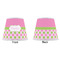 Pink & Green Dots Poly Film Empire Lampshade - Approval