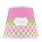 Pink & Green Dots Poly Film Empire Lampshade - Front View