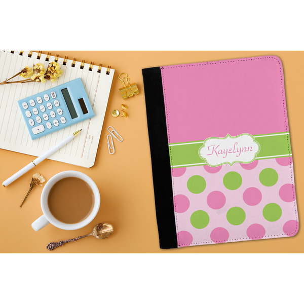 Pink & Green Dots Medium Padfolio - LIFESTYLE (adult)