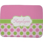 Pink & Green Dots Memory Foam Bath Mat - 48"x36" (Personalized)