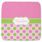 Pink & Green Dots Memory Foam Bath Mat - 48"x48" (Personalized)