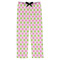 Pink & Green Dots Mens Pajama Pants - Flat