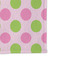 Pink & Green Dots Microfiber Dish Rag - DETAIL