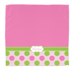 Pink & Green Dots Microfiber Dish Rag (Personalized)
