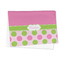 Pink & Green Dots Microfiber Dish Towel - FOLDED HALF