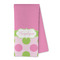 Pink & Green Dots Kitchen Towel - Microfiber (Personalized)