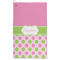 Pink & Green Dots Microfiber Golf Towel (Personalized)