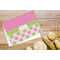 Pink & Green Dots Microfiber Kitchen Towel - LIFESTYLE
