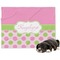 Pink & Green Dots Dog Blanket - Large (Personalized)