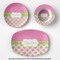 Pink & Green Dots Microwave & Dishwasher Safe CP Plastic Dishware - Group