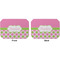Pink & Green Dots Octagon Placemat - Double Print Front and Back