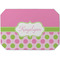 Pink & Green Dots Octagon Placemat - Single front