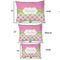 Pink & Green Dots Outdoor Dog Beds - SIZE CHART
