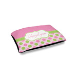 Pink & Green Dots Outdoor Dog Bed - Small (Personalized)