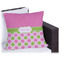 Pink & Green Dots Outdoor Pillow (Personalized)