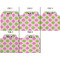 Pink & Green Dots Page Dividers - Set of 5 - Approval