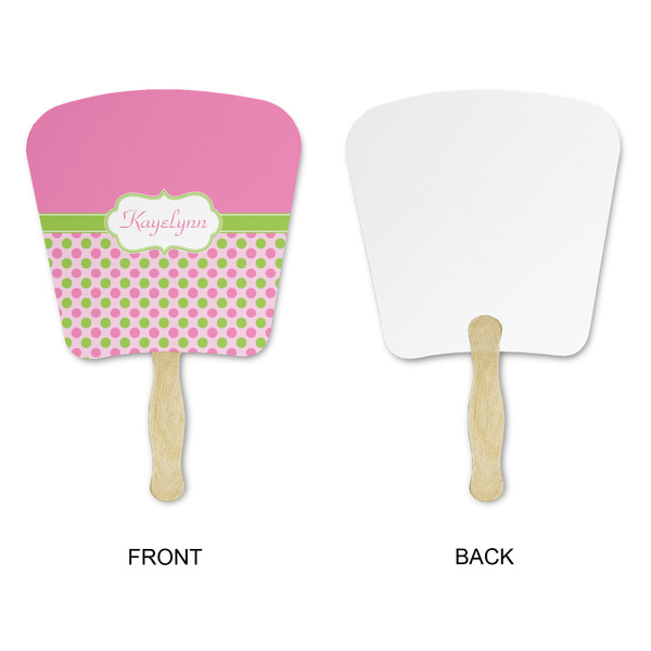 Pink & Green Dots Paper Fans - Approval