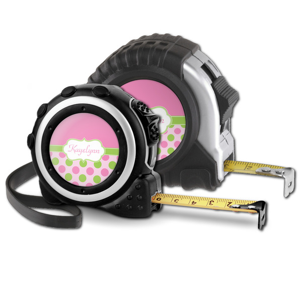 Pink & Green Dots Parent tape measure