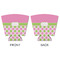 Pink & Green Dots Party Cup Sleeves - with bottom - APPROVAL