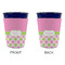 Pink & Green Dots Party Cup Sleeves - without bottom - Approval
