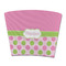 Pink & Green Dots Party Cup Sleeves - without bottom - FRONT (flat)