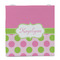 Pink & Green Dots Party Favor Gift Bag - Gloss - Front
