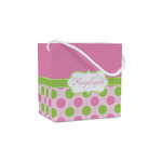 Pink & Green Dots Party Favor Gift Bags - Gloss (Personalized)