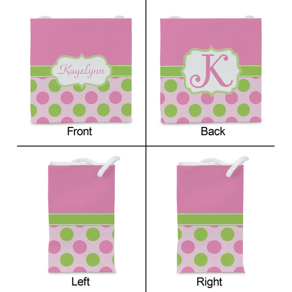 Pink & Green Dots Party Favor Gift Bag - Matte - Approval