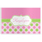Pink & Green Dots Disposable Paper Placemats (Personalized)