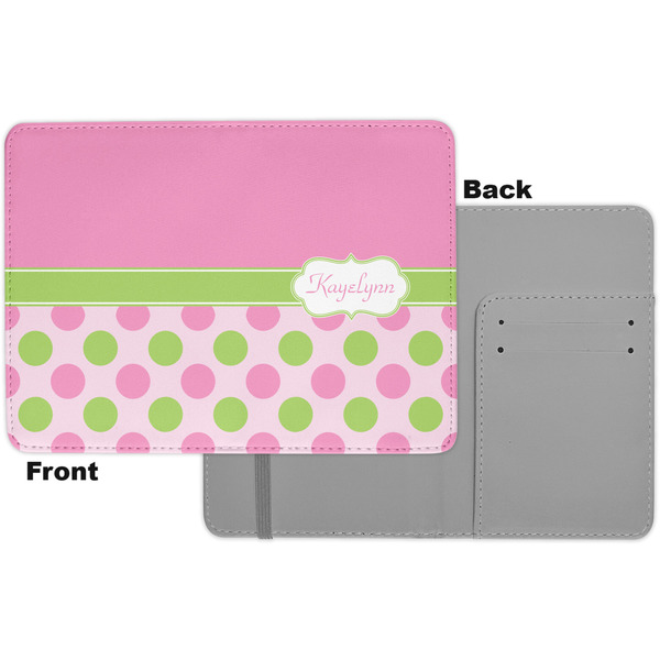 Pink & Green Dots Passport Holder - Apvl