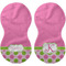 Pink & Green Dots Peanut Shaped Burps - Approval