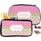 Pink & Green Dots Pencil / School Supplies Bags Small and Medium