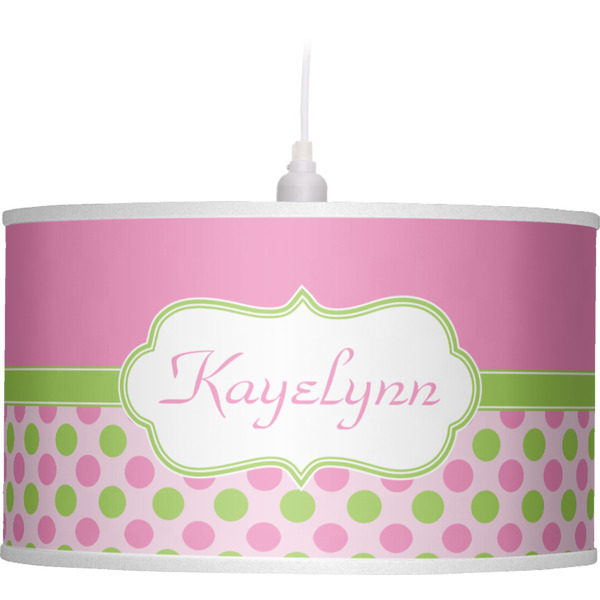Pink & Green Dots Pendant Lamp Shade