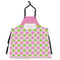 Pink & Green Dots Apron Without Pockets w/ Name or Text