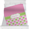 Pink & Green Dots Minky Blanket (Personalized)