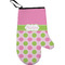 Pink & Green Dots Personalized Oven Mitt