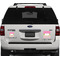 Pink & Green Dots Personalized Square Car Magnets on Ford Explorer