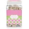 Pink & Green Dots Dog Treat Jar (Personalized)