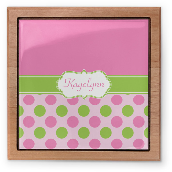 Pink & Green Dots Pet Urn - Apvl