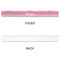 Pink & Green Dots Plastic Ruler - 12" - APPROVAL