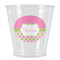 Pink & Green Dots Plastic Shot Glass (Personalized)