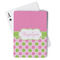 Pink & Green Dots Playing Cards (Personalized)