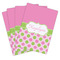 Pink & Green Dots Playing Cards - Hand Back View