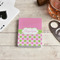 Pink & Green Dots Playing Cards - In Context