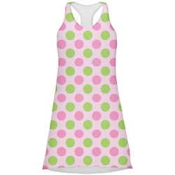 Pink & Green Dots Racerback Dress - X Large