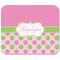 Pink & Green Dots Rectangular Mouse Pad - APPROVAL
