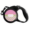Pink & Green Dots Retractable Dog Leash - Large (Personalized)